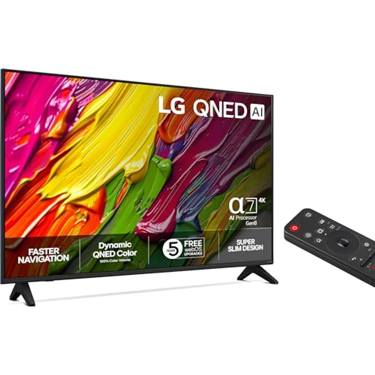 LG 43QNED70A6A, 43 Zoll 4K Ultra HD Smart TV mit AI Sound Pro und Wi-Fi, schwarz – Bild 8