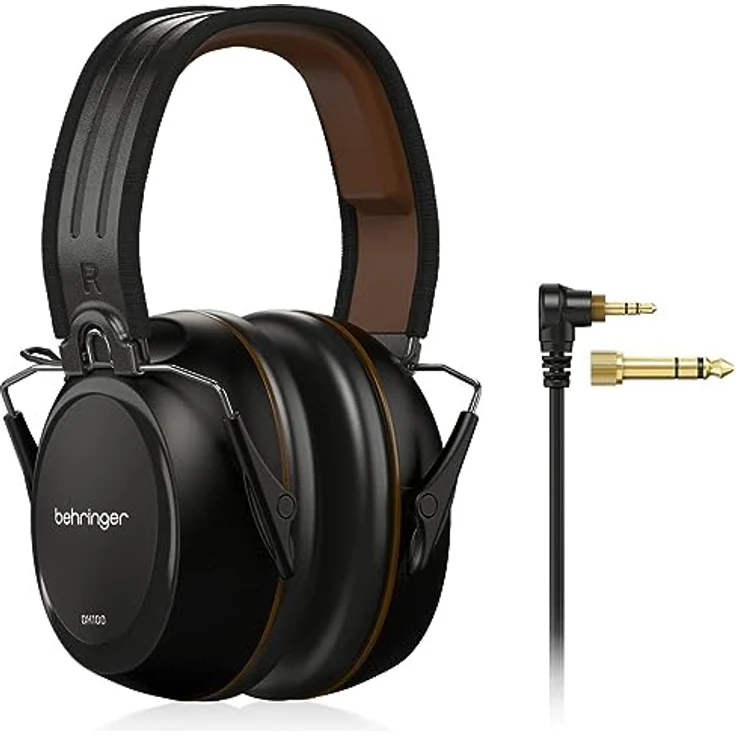 Behringer DH100, Professioneller Drummer-Kopfhörer mit geschlossener Bauweise, 40-mm-Treibern und geräuschisolierenden Ohrpolstern – Bild 1