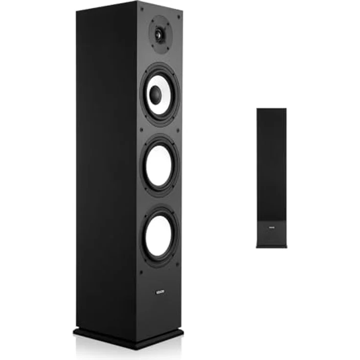 VEVOR Standlautsprecher, 2-Wege-System mit 2,54 cm Hochtöner und 16,51 cm Tieftöner, 200 W Spitzenleistung, 70 Hz–20 kHz Frequenzgang, robustes MDF-Gehäuse, für Home-Audio, Einzelgerät – Bild 1
