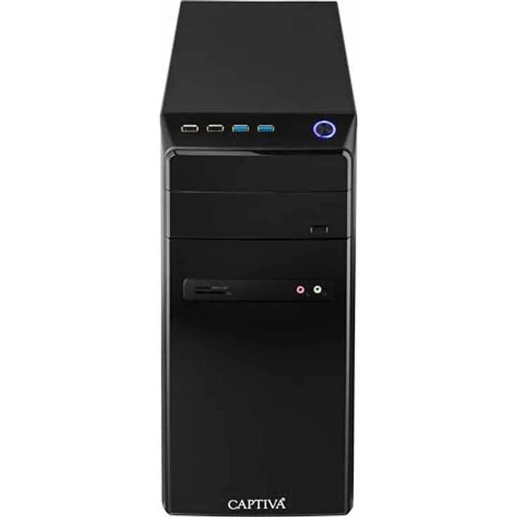 Captiva PC Business/Office R100-506, AMD Ryzen 5 PRO 5655G, 16 GB RAM, 1 TB SSD, Radeon Graphics, Windows 11 Home, Schwarz – Bild 3