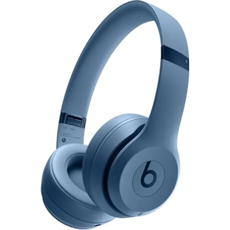 Beats Solo 4 - Kabelloser Bluetooth On-Ear Kopfhörer, Apple & Android kompatibel, Bis zu 50 Stunden Akkulaufzeit - Schieferblau