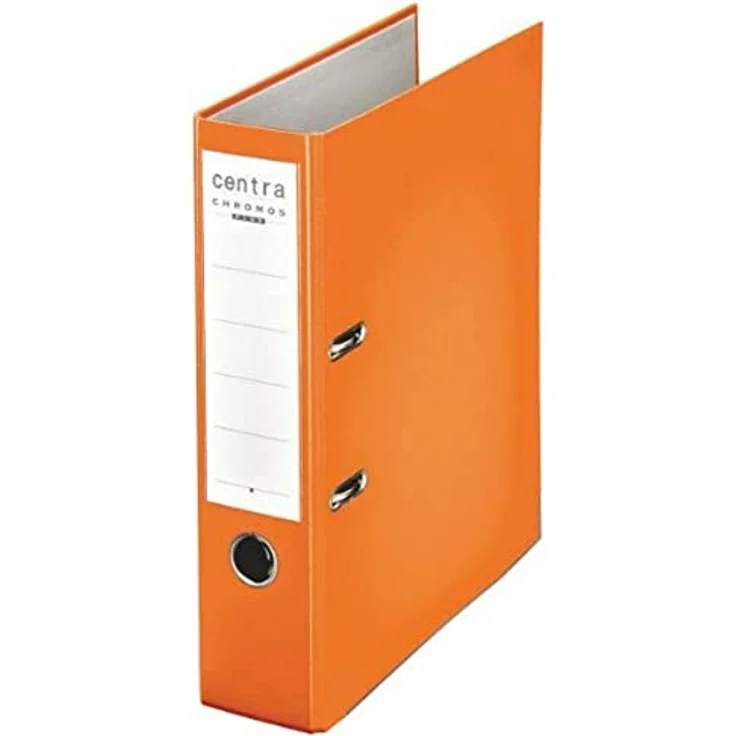 Centra Aktenordner Ordner PP Chromos - A4, 80 mm, orange, Kunststoff, einsteckbares Rückenschild – Bild 2
