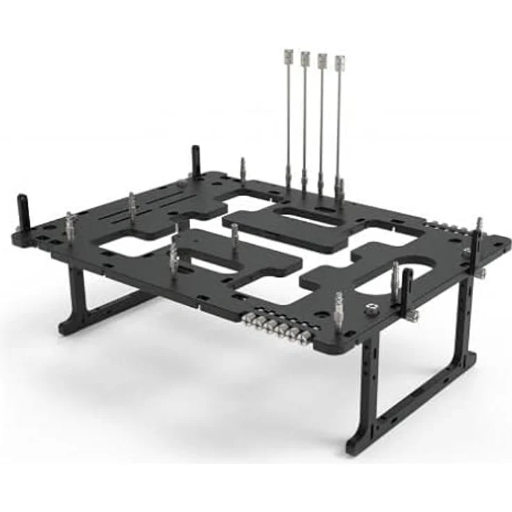 Streacom BC1 V2 Benchtable, schwarz, Aluminiumgehäuse für 2x 2,5/3,5-Zoll-Drives, werkzeuglose Montage, 4x Lüfter oder 2x Radiatoren – Bild 2
