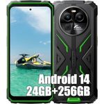 Blackview BV8100 24GB+256GB Outdoor Smartphone, 6,5" FHD+, 50MP+32MP, 8800mAh, Dual 4G LTE, Wasserdicht IP68, NFC, OTG, GPS, FM, Grün