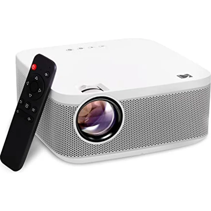 KODAK FLIK X10 Full-HD-Multimediaprojektor | Tragbares, kompaktes Mini-Heimkinosystem, native 1080p-Videoprojektion, HDMI-Kabel, Schwarz