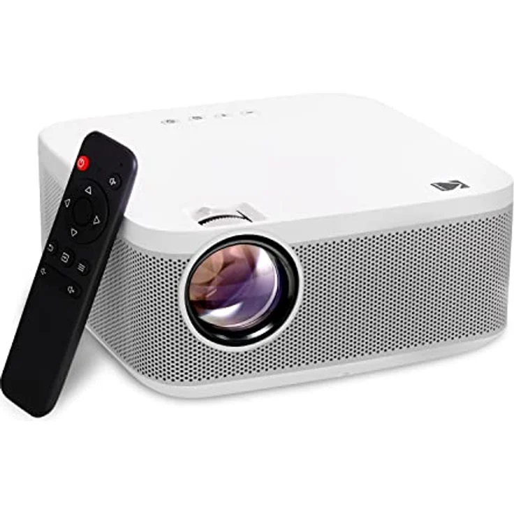 KODAK FLIK X10 Full-HD-Multimediaprojektor | Tragbares, kompaktes Mini-Heimkinosystem, native 1080p-Videoprojektion, HDMI-Kabel, Schwarz – Bild 1