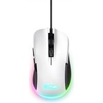Trust Gaming GXT 922W Ybar Gaming Maus, 68% Recycelten Materialien, RGB LED-Beleuchtung, 6 Programmierbare Tasten, 200-7200 DPI, USB Kabel 2,1 m - Weiß