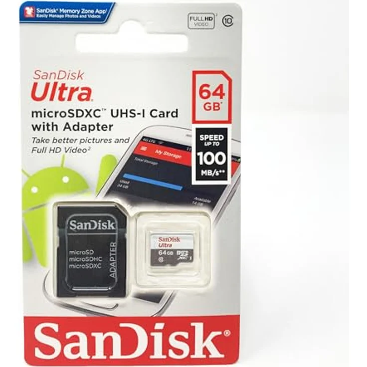 SanDisk Ultra Android microSDXC 64GB bis zu 48MB/Sek, Class 10 Speicherkarte + SD-Adapter – Bild 8