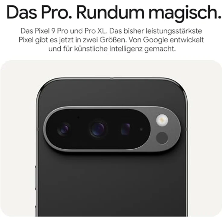 Google Pixel 9 Pro – Android-Smartphone mit Dreifach-Rückkamerasystem, 24 Stunden Akkulaufzeit und 6,3 Zoll Super Actua-Display – Obsidian, 128GB – Bild 5