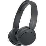 Sony WH-CH520 Kabellose Bluetooth-Kopfhörer - bis zu 50 Stunden Akkulaufzeit mit Schnellladefunktion, On-Ear-Modell - Schwarz