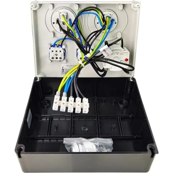Doktorvolt Stromverteiler FRED 32A 16A 2x230V mit Nockenschalter, Mennekes Steckdosenverteiler 4-fach – Bild 5