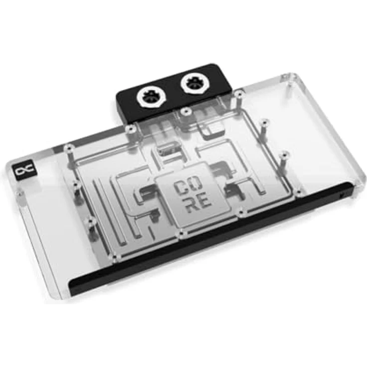 Alphacool Core RX 9070 XT Nitro+, Wasserkühler aus Kupfer mit Backplate, verchromt, 222,20 x 137,97 x 33,52 mm – Bild 2