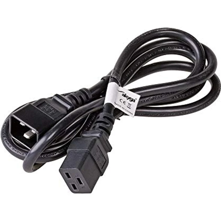 AKYGA AK-UP-03 Verlängerungs stromkabel, 1,8m für Server, UPS schwarz – Bild 2