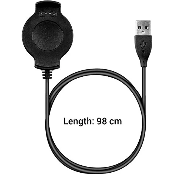 kwmobile USB-Ladekabel für Huawei Watch 2 Schwarz – Bild 3