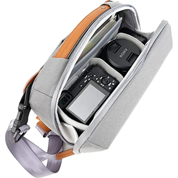 Vanguard Veo City CB29 GY stylische Tasche für Kompaktkamera und Zubehör, Typ Cross Body, grau – Bild 4