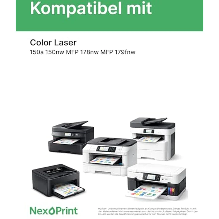 NexoPrint Toner kompatibel zu HP W2072A 117A, Gelb, hohe Seitenleistung für Color Laser 150a 150nw MFP, 1000 Seiten – Bild 2