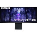 Samsung Odyssey OLED G8 Gaming Monitor S34BG850SU, 34 Zoll, OLED-Panel, UWQHD-Auflösung, FreeSync Premium, 0,03 ms (G/G) Reaktionszeit, Bildwiederholrate 175 Hz, Silber