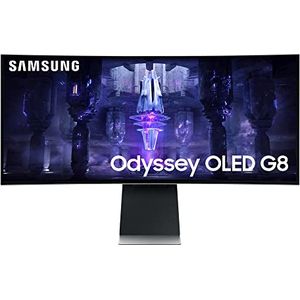 Bild für Samsung Odyssey OLED G8 Gaming Monitor S34BG850SU, 34 Zoll, OLED-Panel, UWQHD-Auflösung, FreeSync Premium, 0,03 ms (G/G)