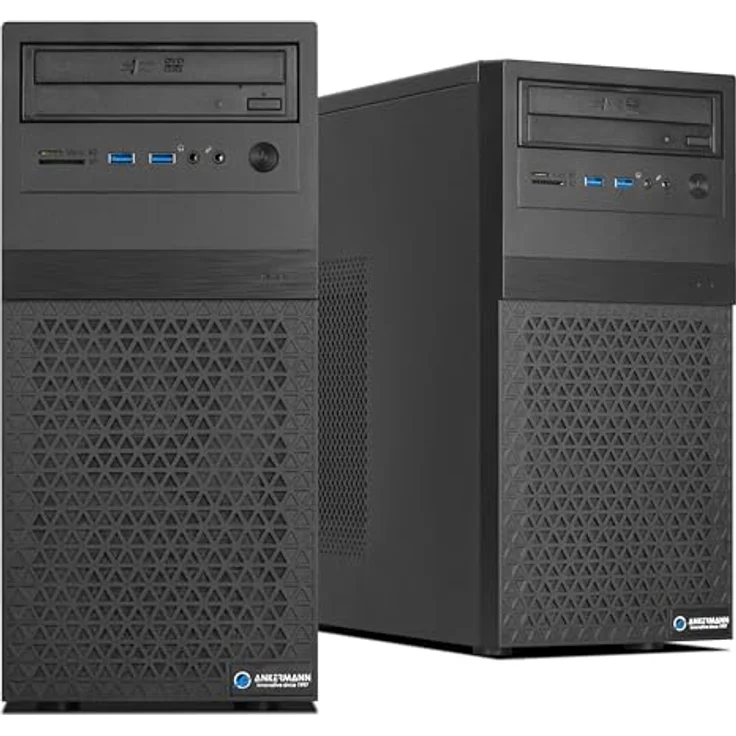 Ankermann Office Ryzen, Desktop-PC mit AMD Ryzen 7 8700F, Nvidia GeForce GT 710 4GB, 16GB DDR5 RAM, 1TB NVMe SSD, Windows 11, MS Office 2024, Schwarz – Bild 5