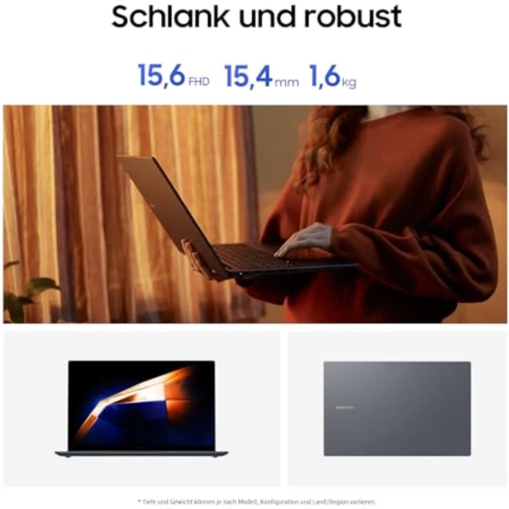 Samsung Galaxy Book4 Notebook, 15,6 Zoll FHD, Intel Core i3, 8 GB RAM, 256 GB SSD, Gray, 3 Jahre Garantie, Windows 11 Home [Exklusiv auf Amazon] – Bild 3
