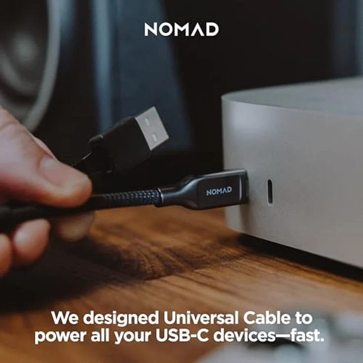 Nomad USB-C zu USB-C Kabel, 1.5m/240W, mit Polyamid® Verstärkung und Elektroplatierten Metallanschlüssen, für schnelles Laden von iPhone, iPad, MacBook, unterstützt USB-C PD – Bild 6