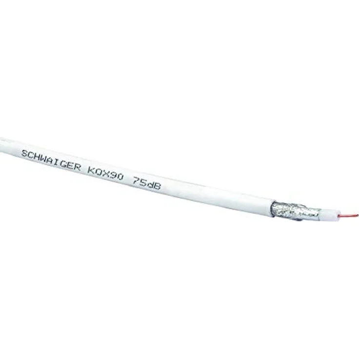 Schwaiger KOX90/042, Antennenkabel mit 75 dB, 2-fach Abschirmung, flexibel und leicht zu verlegen – Bild 2