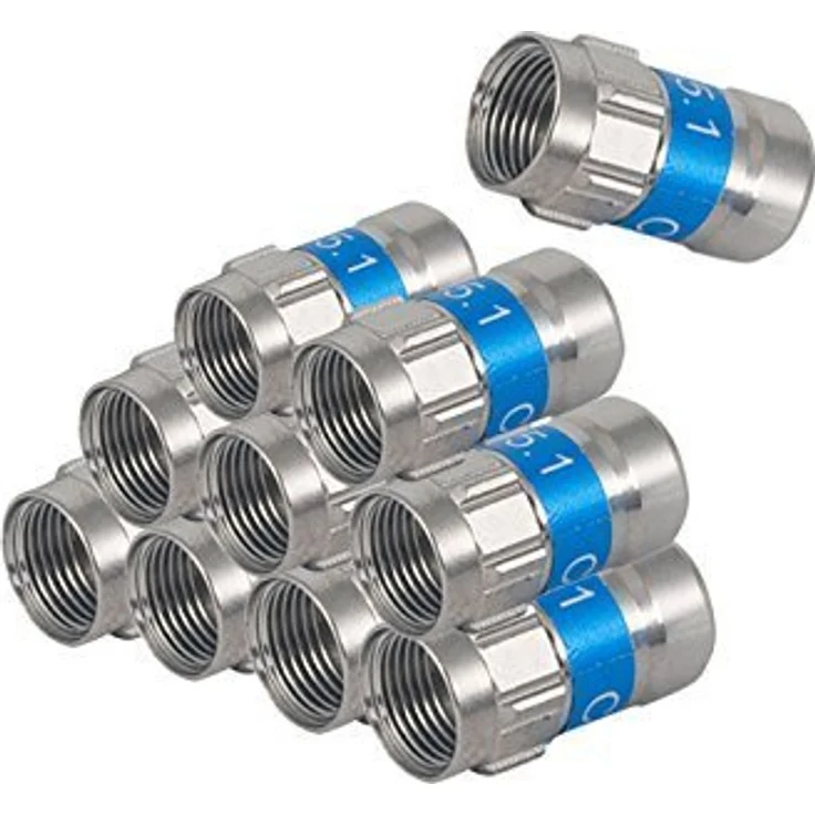 Kathrein EMK 20 Self-install F- Stecker für Koaxkabel -10er Pack – Bild 2