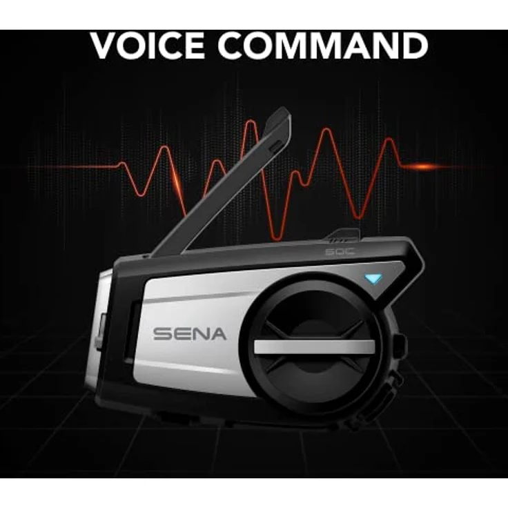 Sena 50C, Motorrad Kommunikationssystem & 4K Actionkamera mit SOUND BY Harman Kardon, schwarz – Bild 3