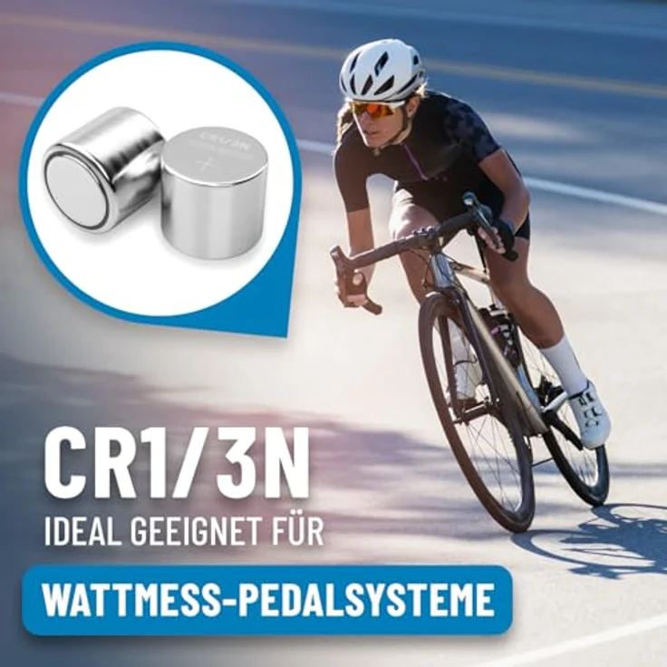Absina Knopfzelle CR 1/3 N 3V, Lithium Batterie mit 160mAh, ideal für Elektronik und medizinische Geräte, temperaturebeständig -40°C bis +60°C, 1 Stück – Bild 2
