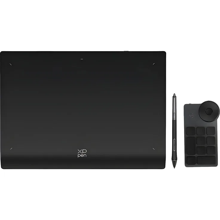 XP-Pen Deco Pro LW (2nd Gen) + RC Grafiktablet, 13-Zoll Aktivoberfläche, Bluetooth 5.0, X3 Pro Smart Chip-Stift, Schwarz / Grau