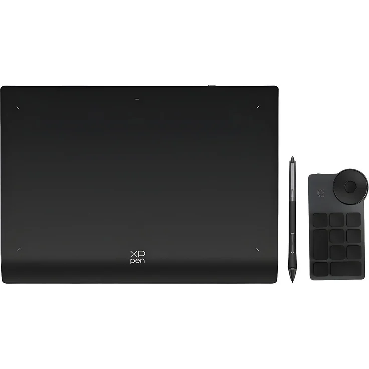 XP-Pen Deco Pro LW (2nd Gen) + RC Grafiktablet, 13-Zoll Aktivoberfläche, Bluetooth 5.0, X3 Pro Smart Chip-Stift, Schwarz / Grau