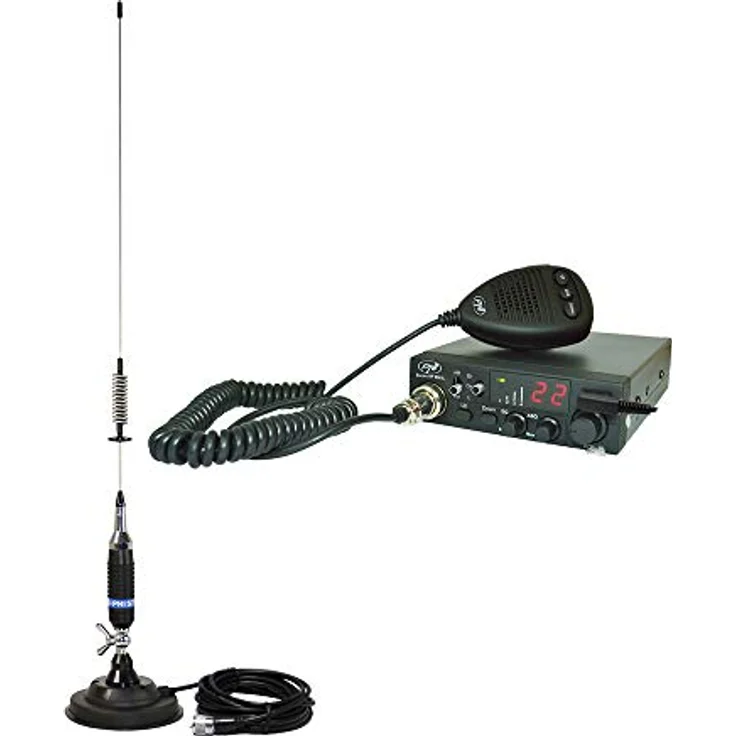 PNI Paket CB-Radio Escort HP 8001L ASQ + CB S75 Antenne mit Magnet – Bild 1