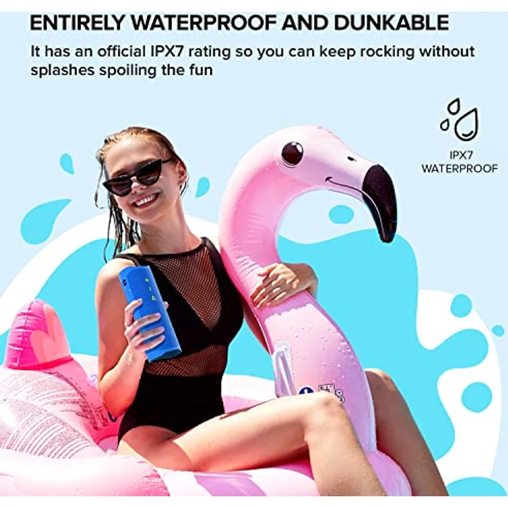 CREATIVE MUVO Go Tragbarer wasserdichter Bluetooth-5.3-Lautsprecher mit bis zu 18 Stunden Akkulaufzeit, wasserdicht gemäß IPX7 (Schwarz) – Bild 4