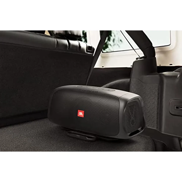 JBL BASSPRO Go Plus mit Heimladegerät - 2 in 1: Aktiv Subwoofer Auto und 200 Watt Bluetooth Lautsprecher Box Einsetzbar im Auto & zu Hause, Black – Bild 2