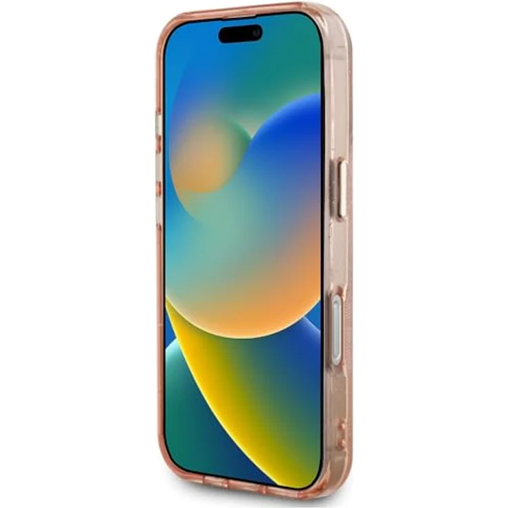 CG MOBILE Guess IML Metal Glitter 4G Circle Triangle, MagSafe-kompatible Hülle für iPhone 16 Pro Max, Rosa, TPU/PC Hardcase – Bild 5