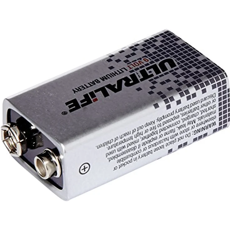 Ultralife Lithium Batterie (9 Volt, E-Block, U9VL, U9VL-J-P, 1200mAh, 10er Sparset) – Bild 2