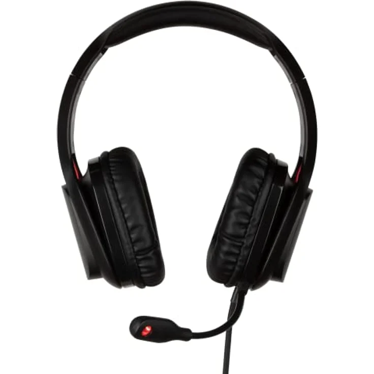 Konix Drakkar Mistlur, Kabelgebundenes Gaming-Headset für PC mit 40 mm Lautsprechern, flexiblem Mikrofon, 2 m Kabel und LED-Hintergrundbeleuchtung, Schwarz und Rot – Bild 2