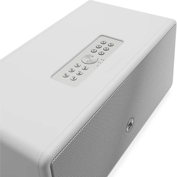 Audio Pro Drumfire D-2 W, Streaming-Lautsprecher mit Airplay 2, Bluetooth, WLAN und HiFi-Akustik, Weiss