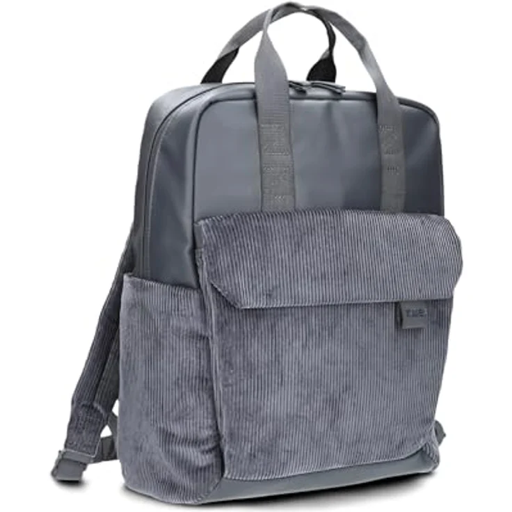 Zwei LOU LUR160 Unisex Rucksack, Laptoprucksack mit gepolstertem Laptopfach, 10 Liter Fassungsvermögen und abnehmbarer Mini-Bag (cord-polar) – Bild 1