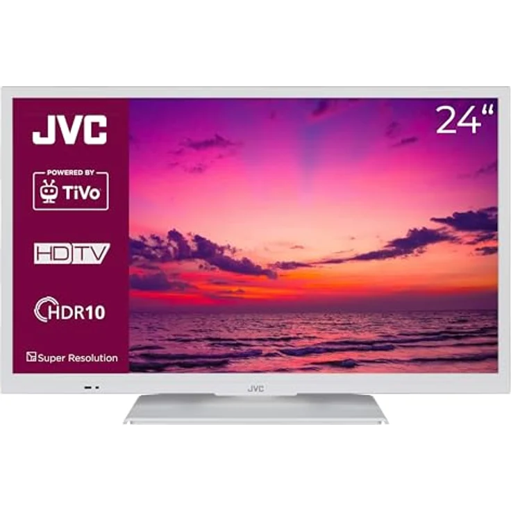 JVC Fernseher 24 Zoll Smart TV powered by TiVo (HD-Ready, HDR, Triple-Tuner, 6 Monate HD+ inkl.) LT-24VH5455W, Weiß – Bild 2