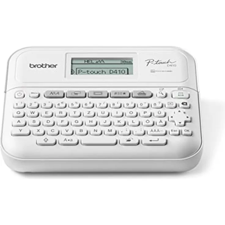 Brother PT-D410VP Beschriftungsgerät für Homeoffice und Büro (für 3, 5 bis 18 mm breite TZe-Schriftbänder, bis zu 20 mm/Sek. Druckgeschwindigkeit), inkl. Transportkoffer