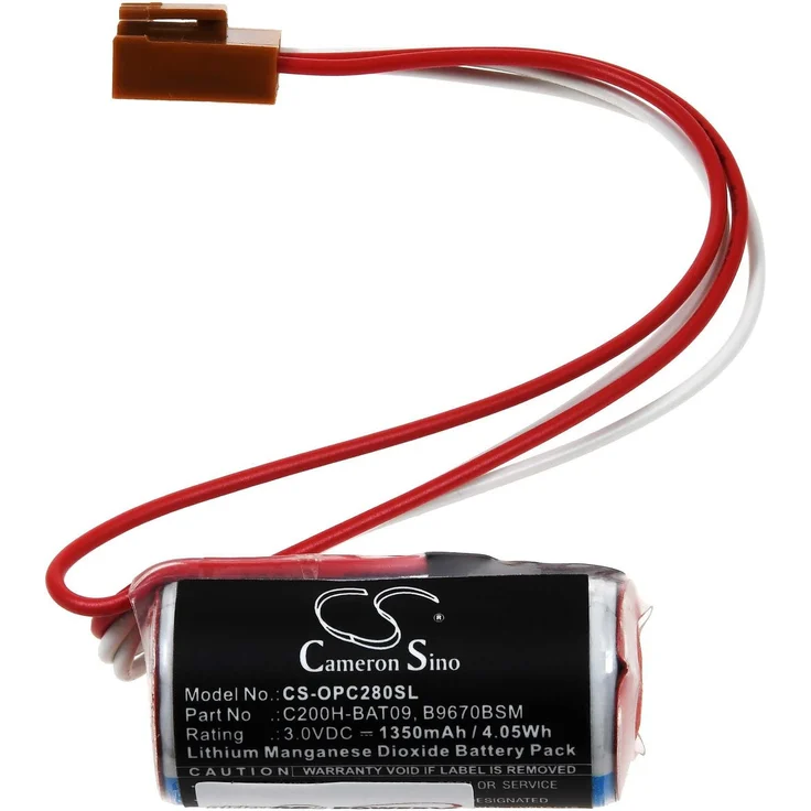 Powery SPS-Lithiumbatterie kompatibel mit Omron C20H, 3V 1350mAh Li-SOCl2