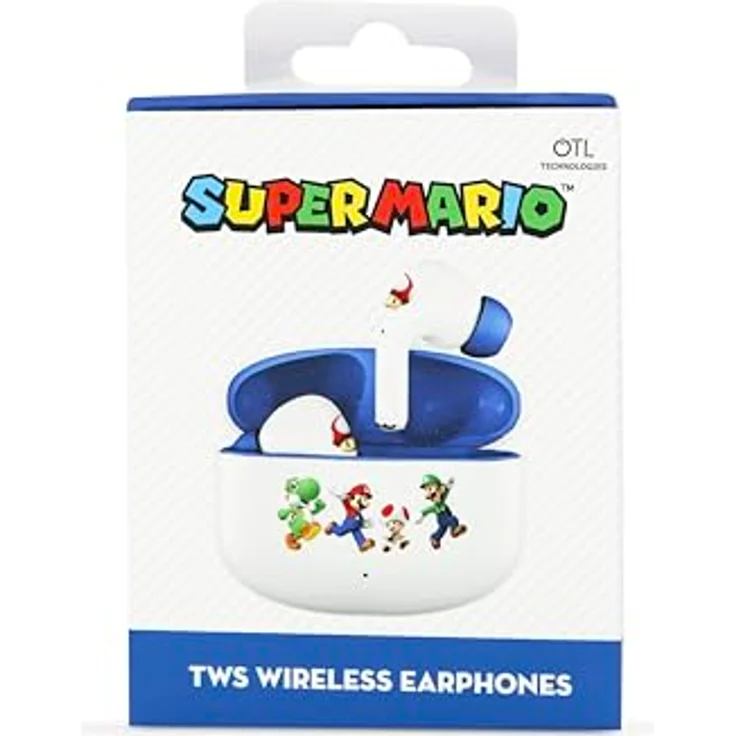 OTL Super Mario CORE TWS, kabellose Bluetooth-Ohrhörer mit Touch-Steuerung, in Weiß – Bild 3