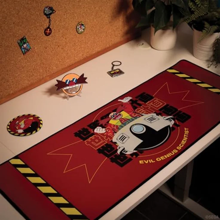 Fanattik Gaming Mauspad Sonic - The Hedgehog, Schreibtischunterlage mit Dr. Eggman, 80 x 30 cm – Bild 3