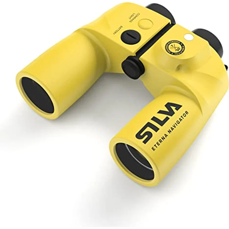 Silva Eterna Navigator 3 Fernglas 7x50 mit Kompass, gelb – Bild 1