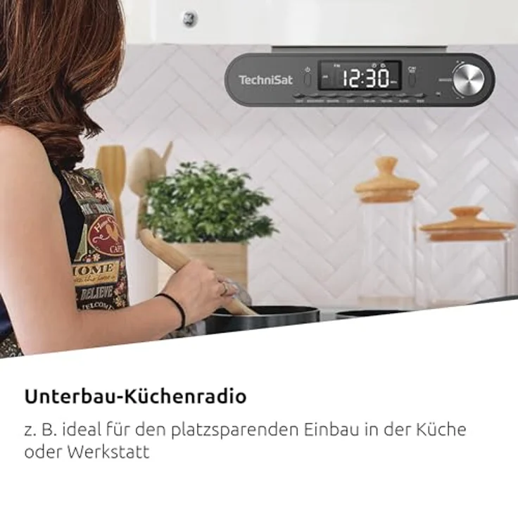 TechniSat KitchenRadio (FM, Bluetooth), Radio, Grau – Bild 2