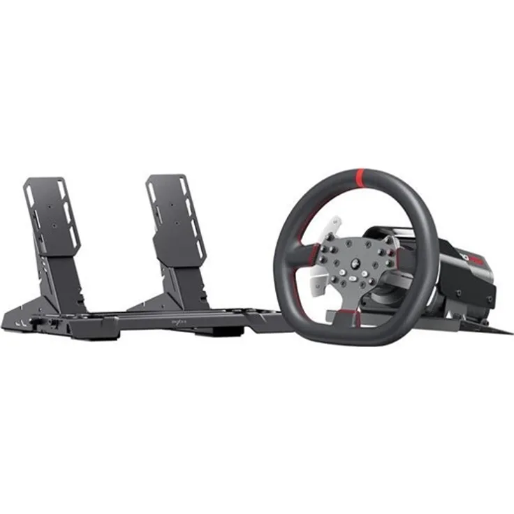 PXN V10 Ultra Gaming Set, 270mm Lederlenkrad mit Hall-Effect Pedalen, kompatibel mit PC, PS4, Xbox One und Xbox Series X/S