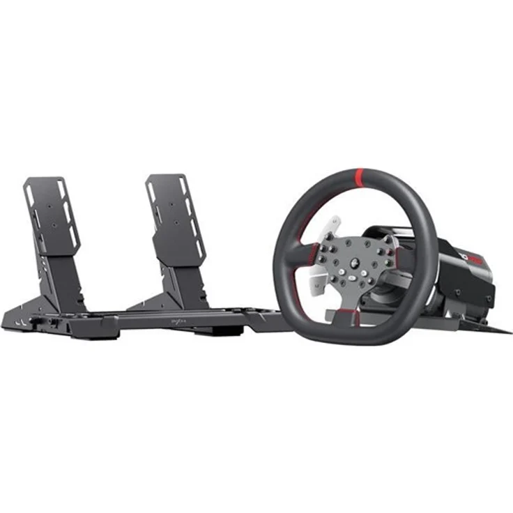 PXN V10 Ultra Gaming Set, 270mm Lederlenkrad mit Hall-Effect Pedalen, kompatibel mit PC, PS4, Xbox One und Xbox Series X/S