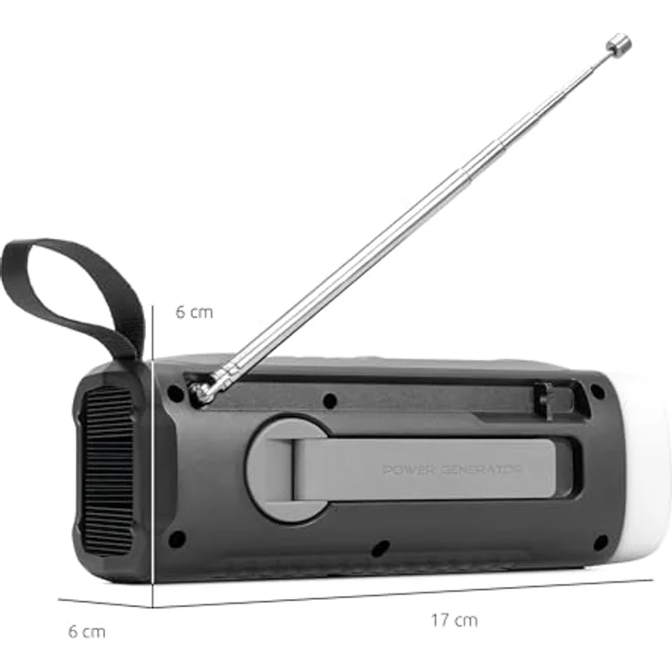 TechniSat Viola Kurbelradio, Notfallradio mit Solar & Kurbel, 4500 mAh, UKW, Bluetooth 5.3, Powerbank-Funktion, LED Taschenlampe – Bild 9