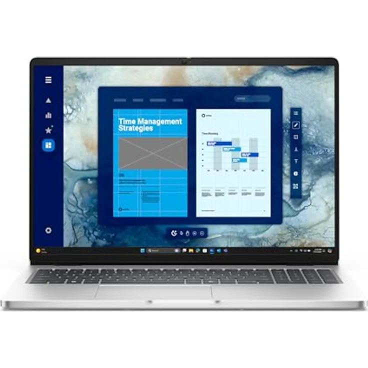 Dell Pro 16 PC16250, 16 Zoll Notebook mit Intel Core Ultra 5 235U, 16 GB RAM, 512 GB SSD, Silber, Wi-Fi 6E, bis zu 12,6 Stunden Akkulaufzeit – Bild 2